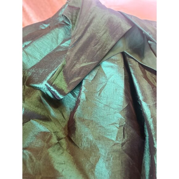 WICKED Hunter Green Shimmer Dress Size 12 Bow Detail Witchy Ballet Core Whimsy - Picture 12 of 15